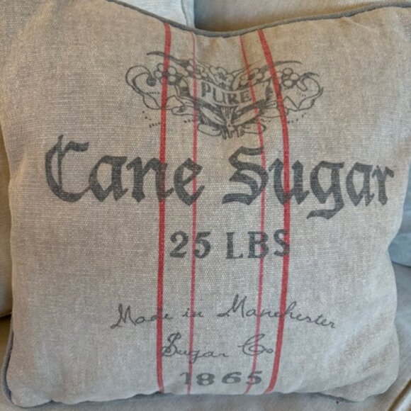 Privet House Target Cane Sugar Sack Manchester Decorative Pillow Made in India - Picture 3 of 7